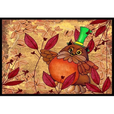 Carolines Treasures Carolines Treasures PJC1092JMAT Hootie Fall Owl Indoor & Outdoor Mat; 24 x 36 in. PJC1092JMAT